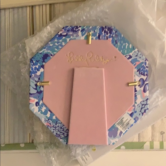 LILLY PULITZER  Wave after Wave frame New Home blue pink tropical cottagecore - Picture 3 of 4